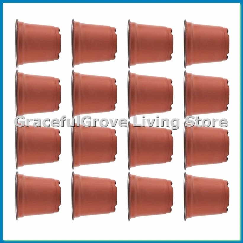 200 Pieces Plastic Vase 4 Inchs for Semenzai, Supplies for Vivai, Containers for Plants, Semi-A68X Germination Jars