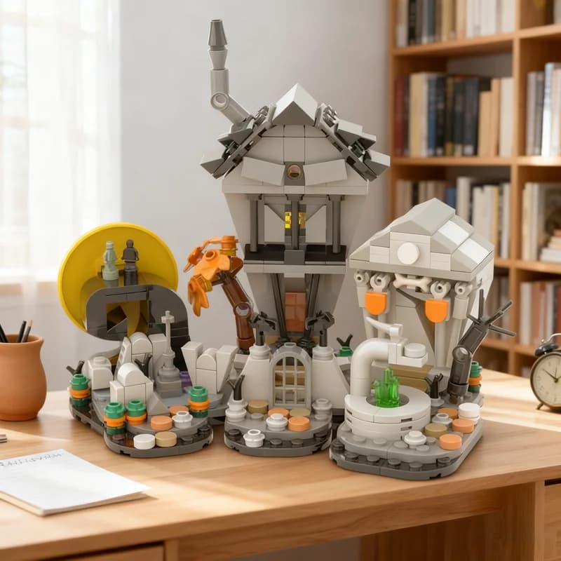 415pcs MOC Ideas And CUUSOO MINI Nightmare Before Model Building Blocks Christmas Gift Toy Architecture Collection Brick DIY