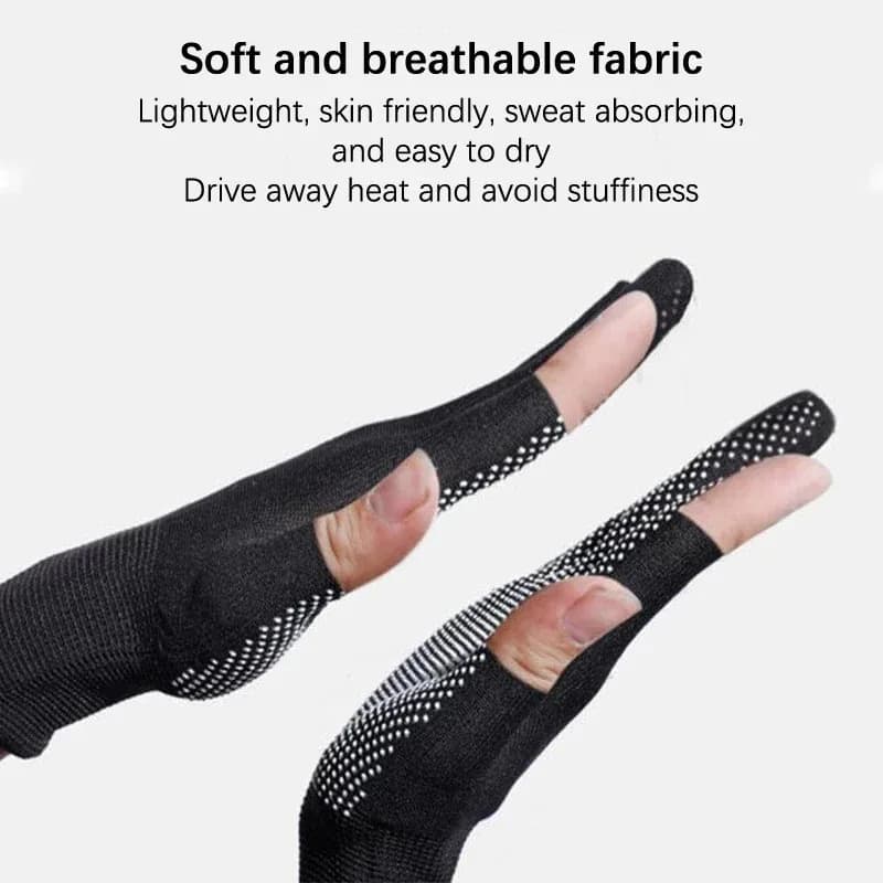 10 pairs of touchscreen gloves in half fingers, non-slip, unisex, nylon, hot, fast drying, for outdoor fishing, cycling, fitness training