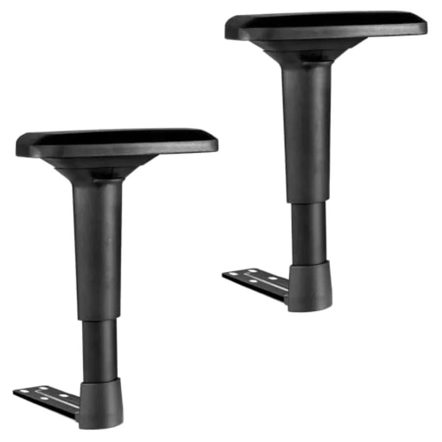 Height Adjustable Chair Armrest Pair Replacement, Gaming Boss Chair Arms Set 4D