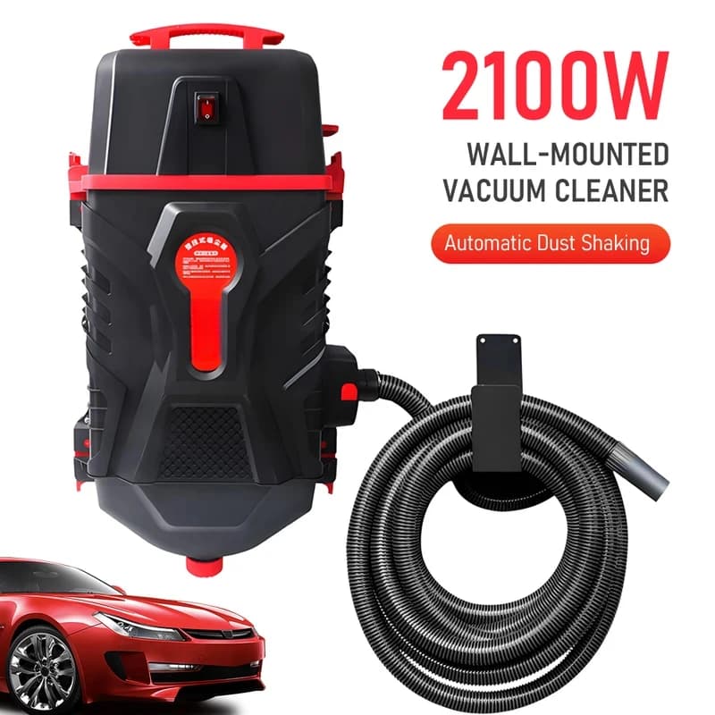 Wall-Mounted Cleaner Automatic Dust Shaking Vacuum Garage Car Cleaning and Home Use
