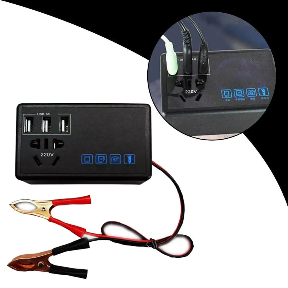 Car Converter 12V/24V DC to 220V AC Car Converter Adapter for multi-protection port with USB socket converter for A6F8 car