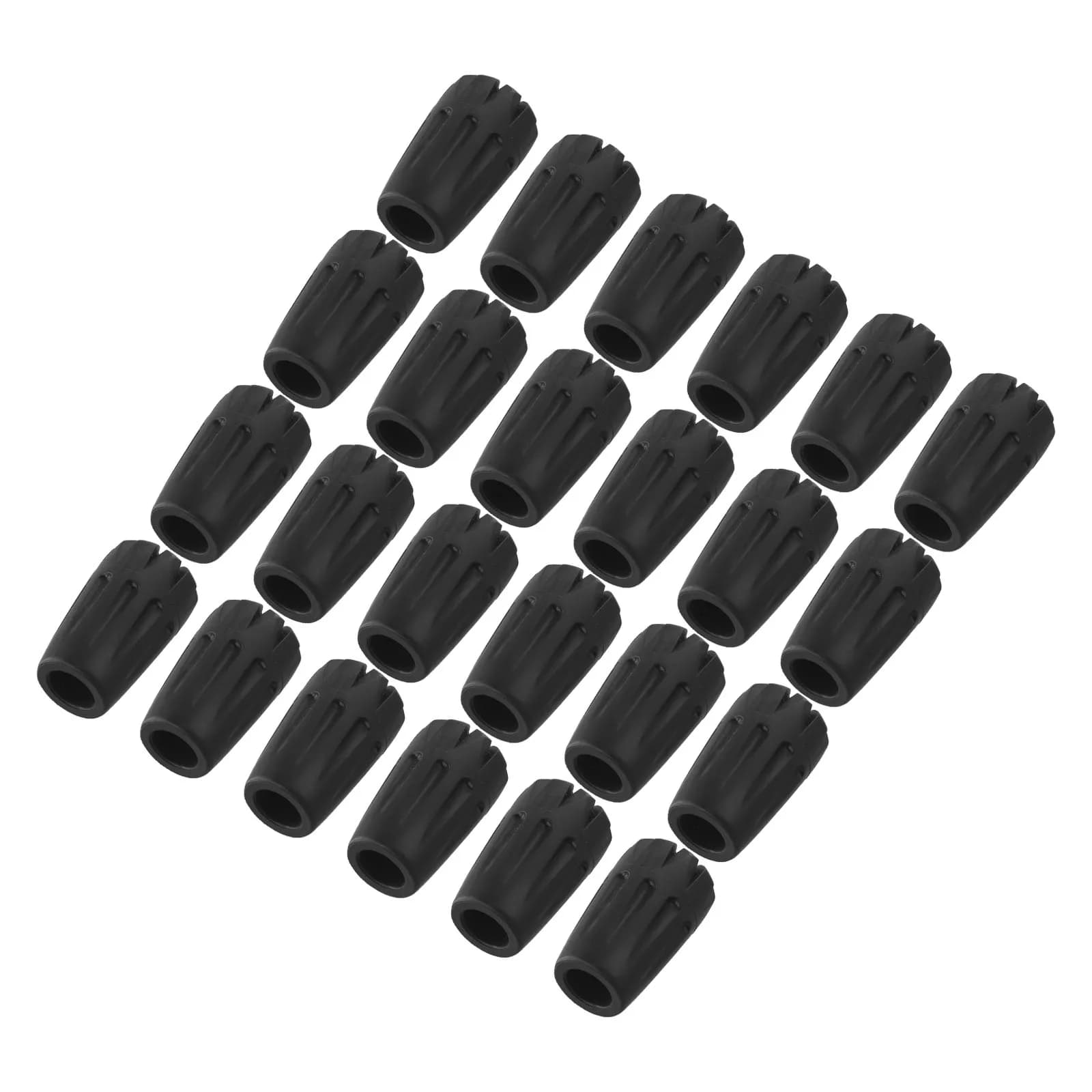 24PCS hiking pole tip protection covers nonslip rubber trekking pole accessories camping pole protectors plastic material