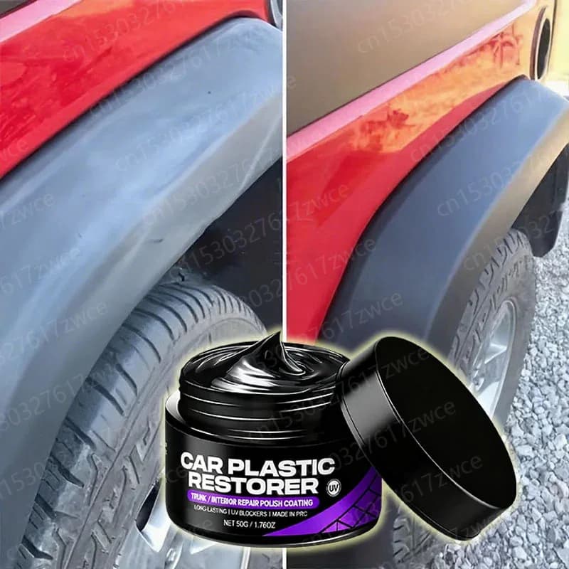Cera lucidante universale per la riparazione di pelle e plastica, crema per il ricondizionamento degli interni auto per la cura di pelle/plastica/gomma