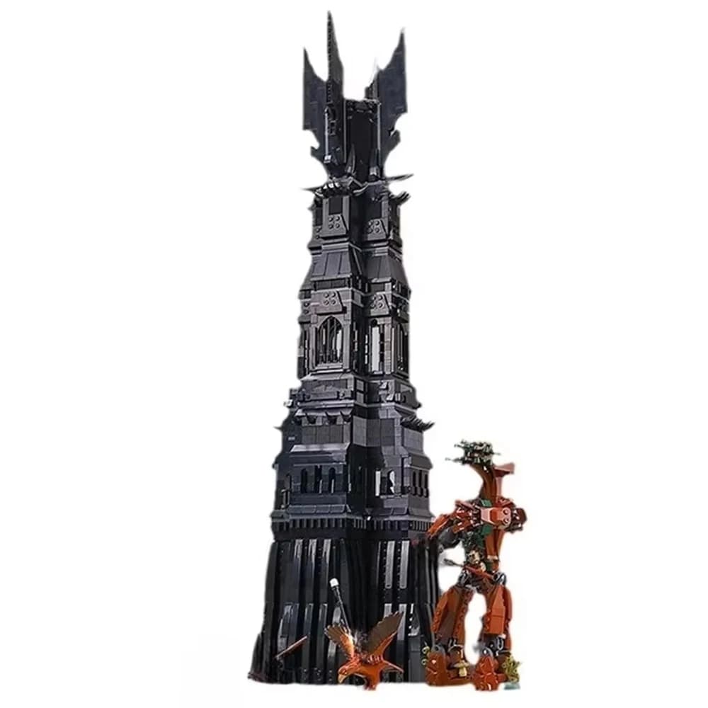 Giocattoli popolari della serie Street View, modello di piccolo castello nero, blocchi da costruzione, decorazione per la casa, giocattolo educativo per bambini, regalo.