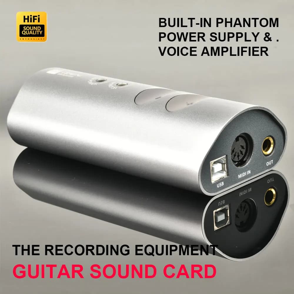 TS Mini scheda Audio portatile microfono registrazione interfaccia Audio USB per Iphone Ipad dispositivi Android Mac Windows scheda Audio PC