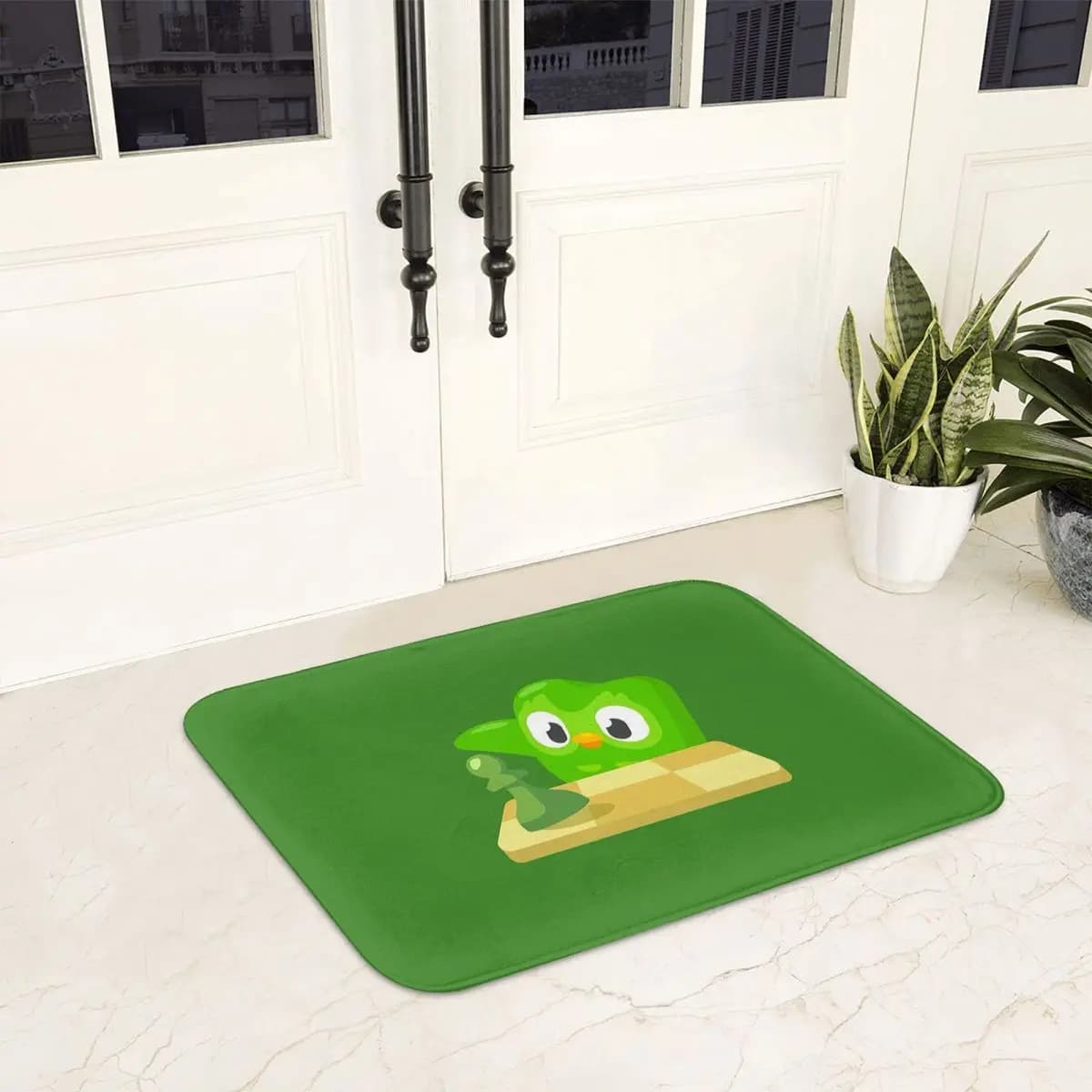 Duolingo Owl Duo Zerbino Tappeto antipolvere Tappeto Ingresso cucina Tappetino casa per tappetini poggiapiedi balcone