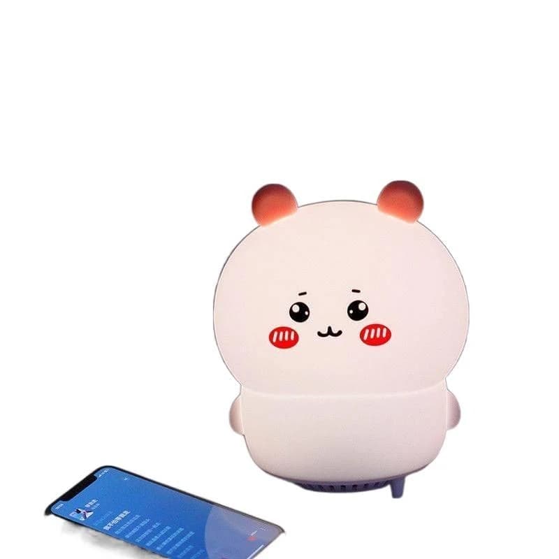 Altoparlante Bluetooth Portatile Chiikawa Kawaii Cartoon con Luce Notturna e Lampada LED in Silicone Morbido