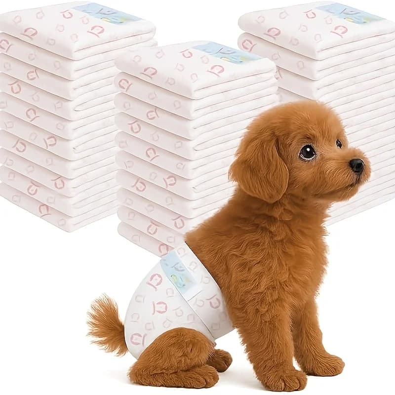 36 pannolini usa e getta per cani femmina, super assorbenti, con tecnologia a gel ad asciugatura rapida, a prova di perdite, adatti per cani e gatti in calore, per urinazione eccessiva, incontinenza