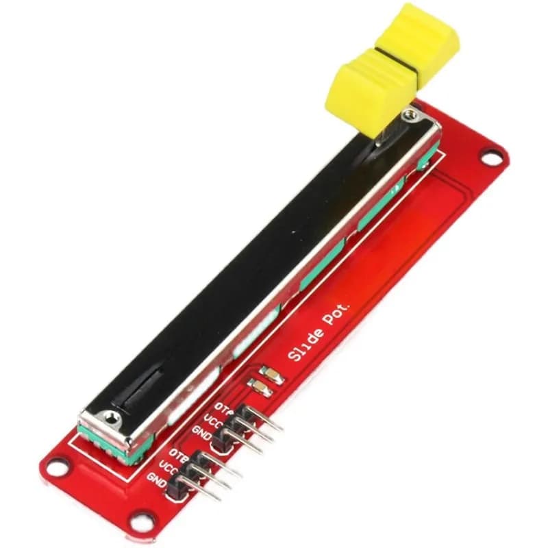 2 pz. Modulo Potenziometro a Slitta, Resistore Variabile Scorrevole, Brick Elettronico per Arduino, Controllo Divisore di Tensione