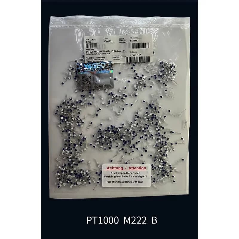 High Accuracy PT1000 B Sottile Film Resistant, 100 Pieces for Resistance Thermometer RTD Heraeus