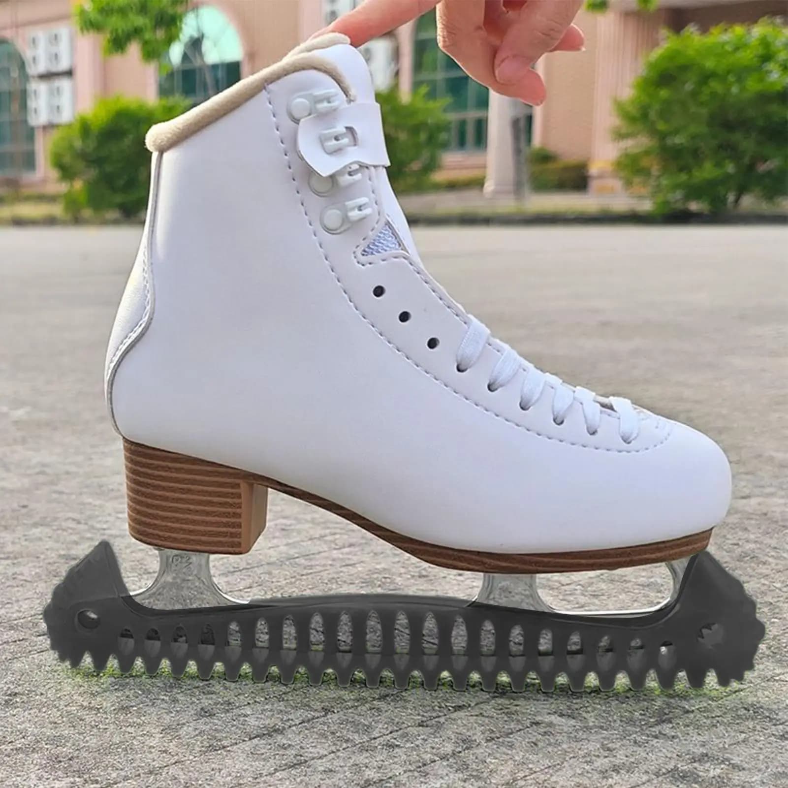Protezioni per Pattini da Ghiaccio, 1 Paio, Morbide, Elastiche, Portatili, Leggere, Accessori per Pattinaggio su Ghiaccio per Giovani e Adulti, Inverno