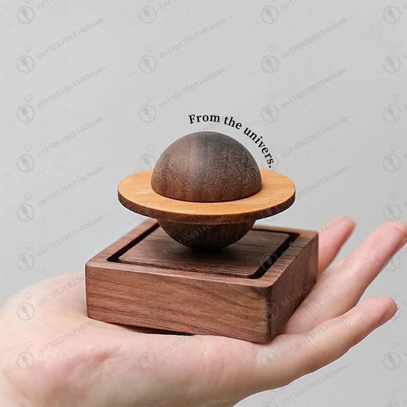 Pietra per aromaterapia portatile Planet, diffusore di oli essenziali in legno profumato per la decorazione dell'auto domestica