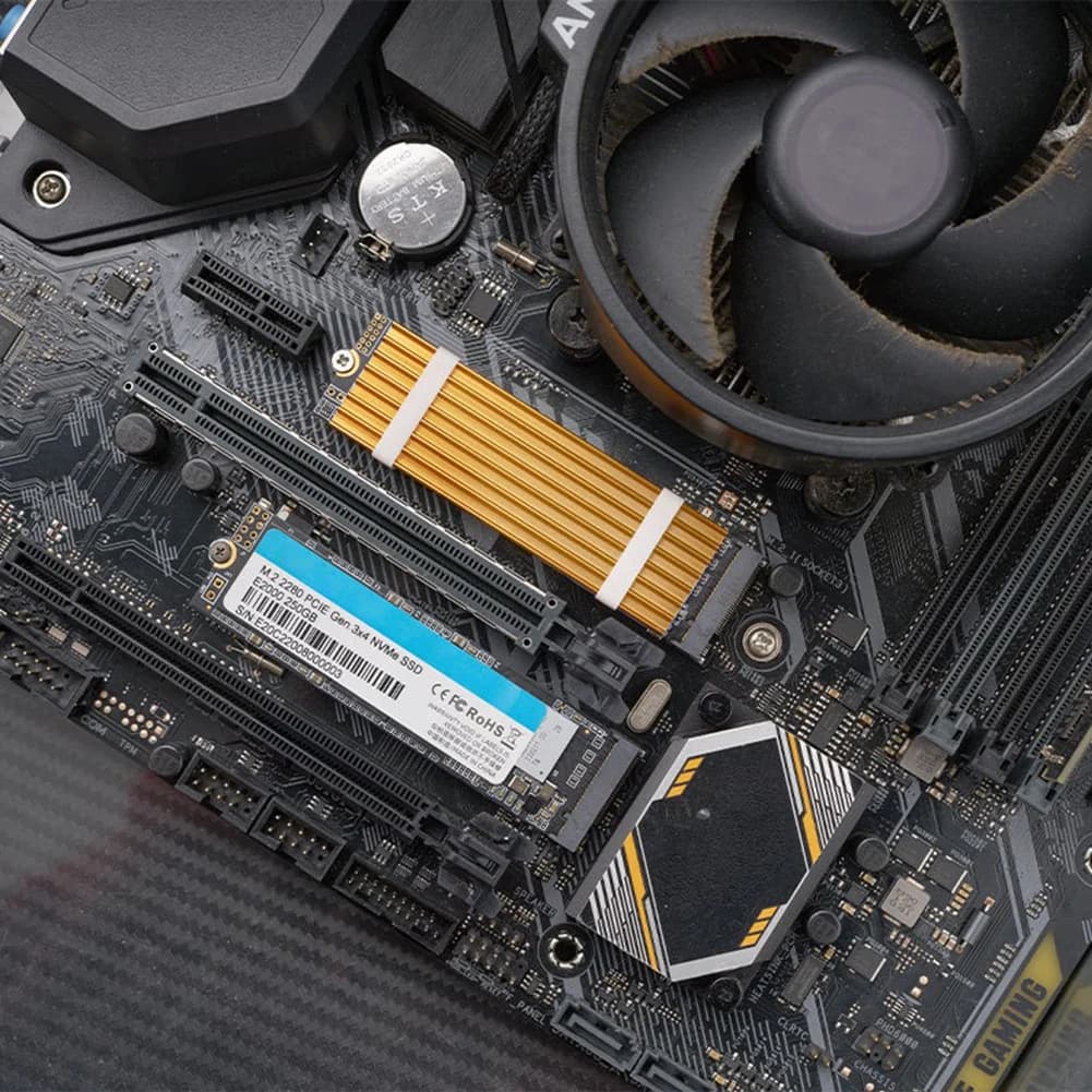 Foglio Termico in Metallo per Disco Rigido con Viti, Radiatore di Calore SSD, Accessori per PC/Desktop per PS5 NVMe M.2 2280