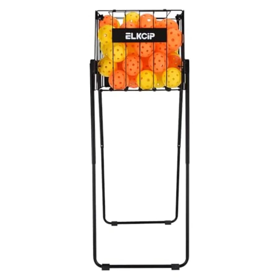 Portable Ball Collector from Pickleball and Tennis - Polyester Network Basket Resistant with Reinforced Handles for Easy Recovery and Conservation