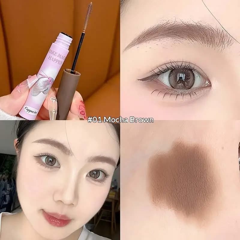 aggioWHB ACappuvini Cute Natural Mist Eyebrow Enhancer Dye Gel Tint Mascara Long Life Drying Fast Eyebrow Tint Effect Tattoo
