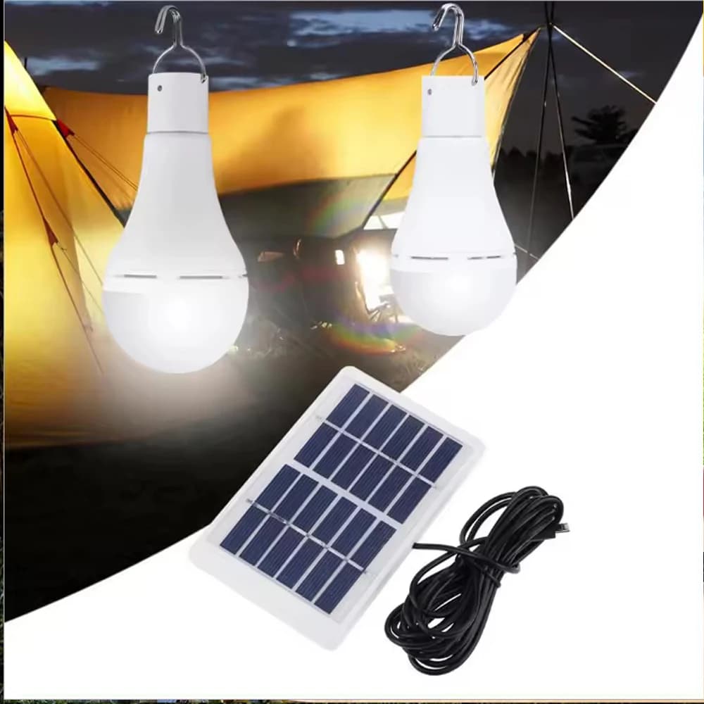 Luce solare USB carica sospesa luce solare di emergenza 7W/9W/12W lampada alimentata per esterni interni casa lampadina solare pannelli solari