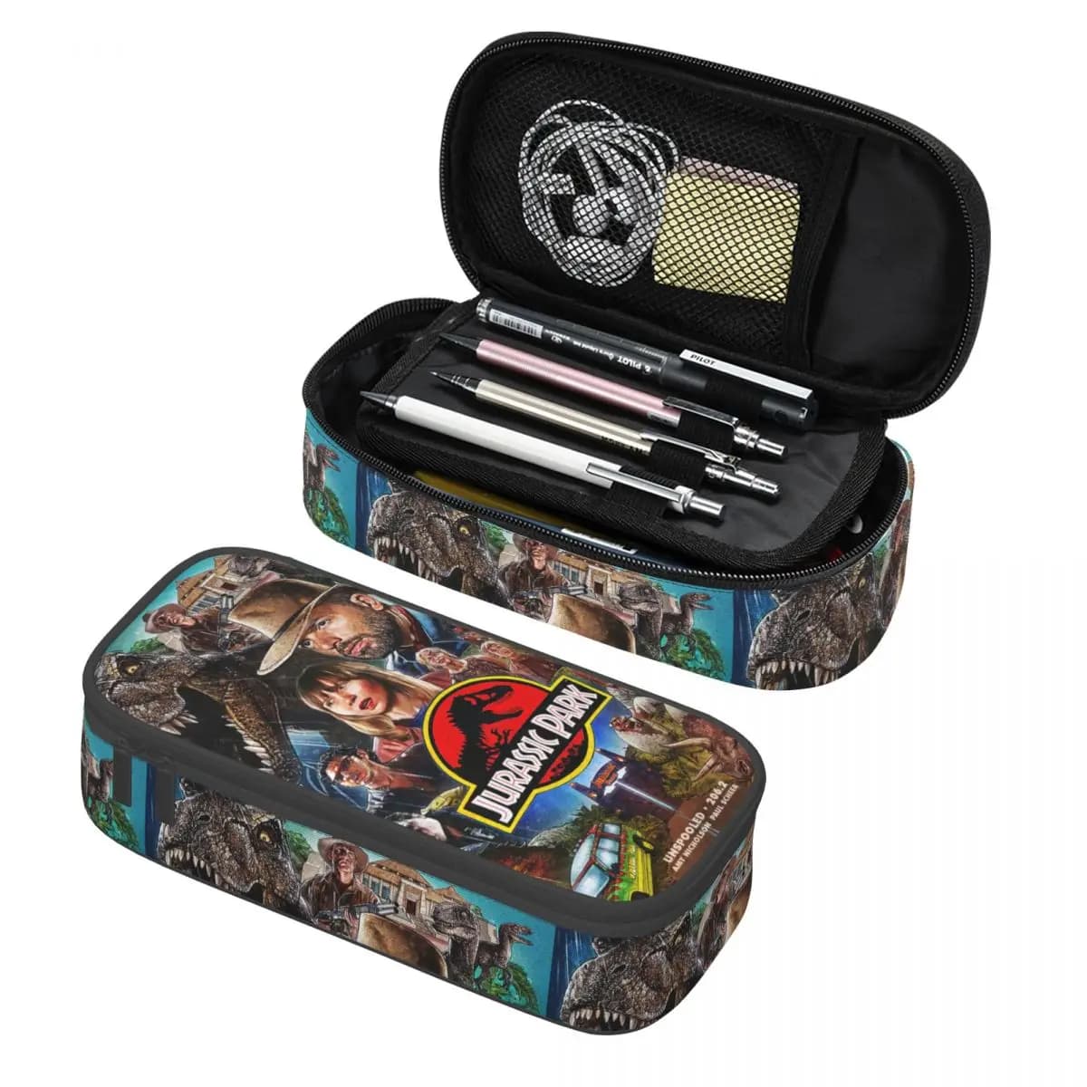 Astucci personalizzati Kawaii Jurassics Parks per ragazze e ragazzi, grande scatola per matite antica per animali, accessori scolastici