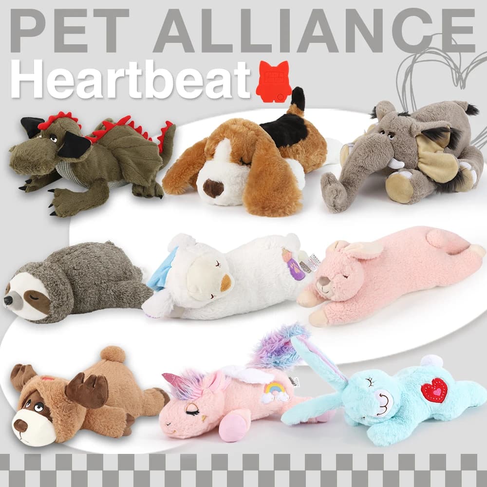 Giocattoli per cani di peluche a tema Halloween con battito cardiaco. Regalo di compleanno ricco educativo per cani. Aiuto per l'addestramento comportamentale