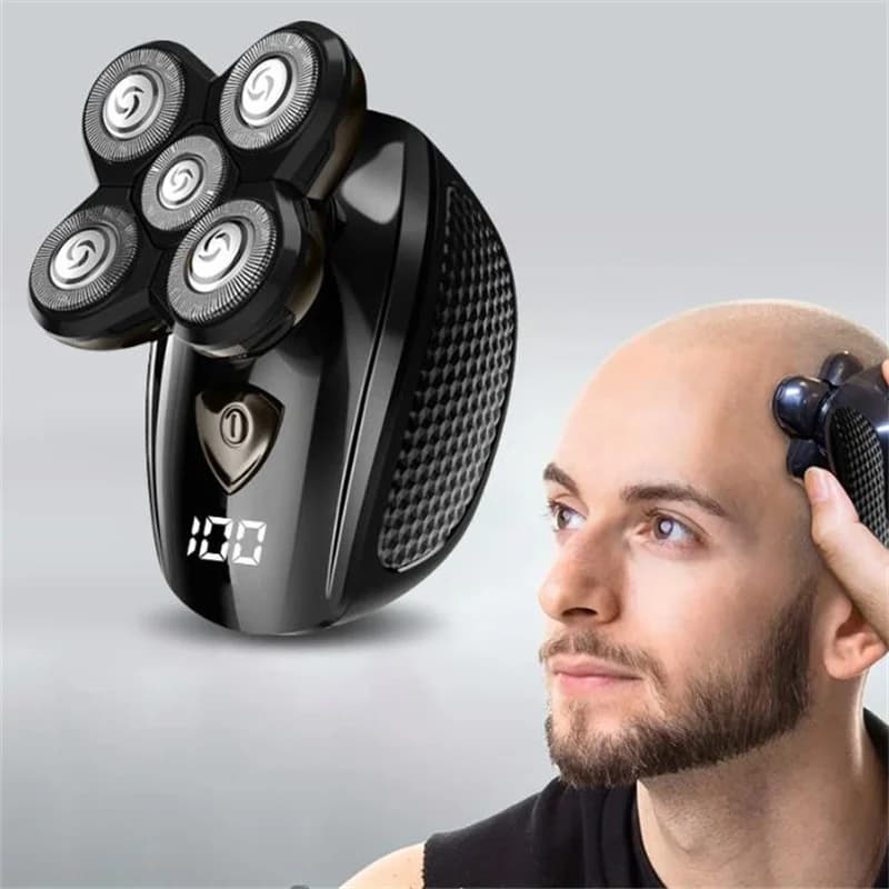 Electric Razor for Dry and Wet Head for Calve Man Dangerous Hair Razor 5D Closed Shaving Machine Clipper Male Face Stubble Barba Trimmer
