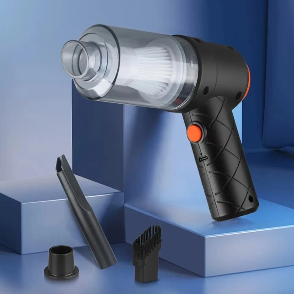 Aspirapolvere per auto, aspirapolvere portatile senza fili per veicoli, mini aspirapolvere per auto e casa