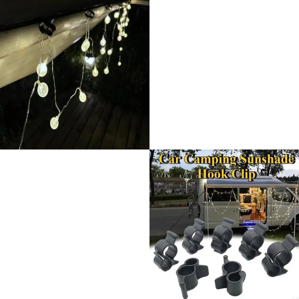 Gancio per tenda da sole, clip per tenda da 20 pezzi, per tendalino per auto, campeggio