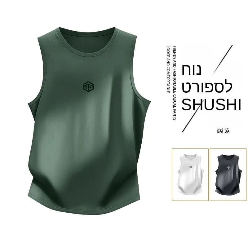 New Summer 2026 Men's Fashion Sport Style Casual Short Sleeve T-Shirt Antibacterial Thin Plastic Fabric No Brand Registered T...