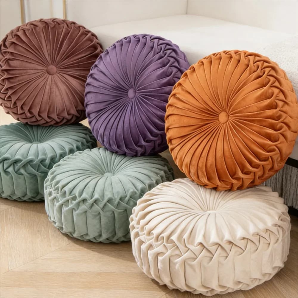 Cuscino Decorativo a Forma di Zucca Fatto a Mano in Stile Nordico, Morbido Cuscino Lombare per Letto, Divano, Ufficio, Accento Decorativo per la Casa