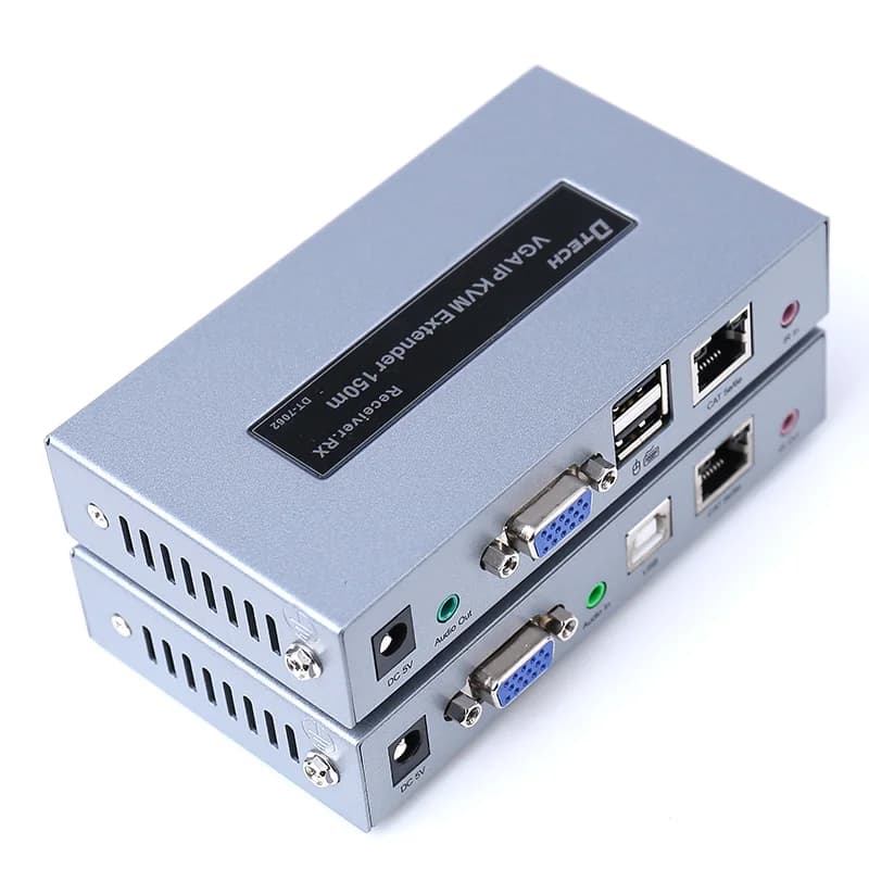 Estensore HDMI USB 2.0 KVM 120M 4K 1080P tramite adattatore cavo di rete interfaccia VGA segnale Cat5E / 6