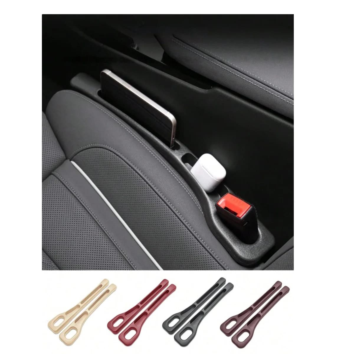 1 paio di rifornimento per seggiolino auto universale console centrale sedile gap plug striscia cucitura laterale a prova di perdite auto anti-caduta organizzatore di archiviazione