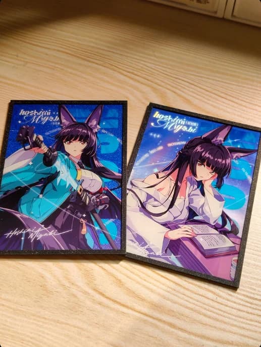 Gioco Zenless Zone Zero Hoshimi Miyabi Cosplay Anime Carta con Firma Ornamenti in Carta Colorata Acrilica Accessori Regalo di Halloween