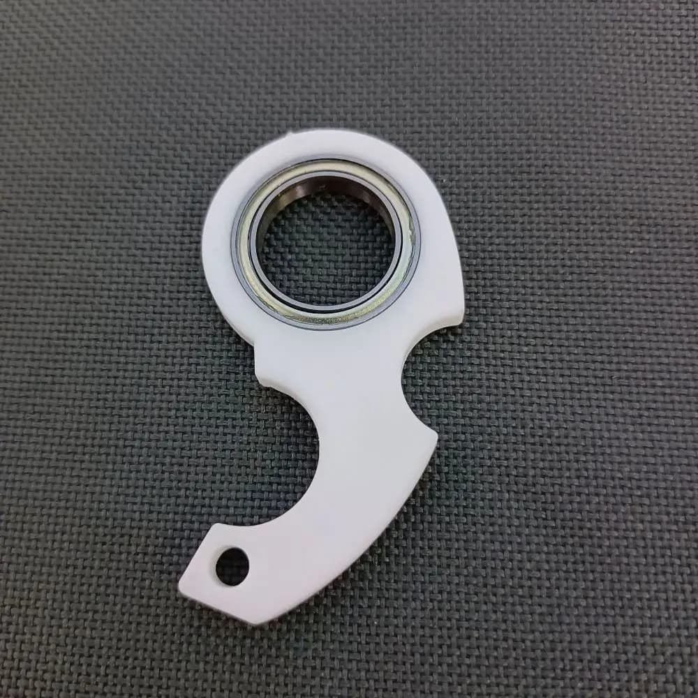 Portachiavi Antistress con Spinner Fidget, Anti-Ansia, Luminescente, Rotazione con le Dita, Creativo e Leggero