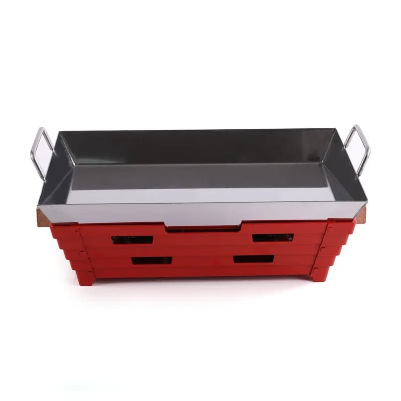 Rectangular Seafood Tower Stove Commercial Lobster Plate Alcohol Dry Pan Charcoal Grill Tower Grill Non-stick Baking Sheet