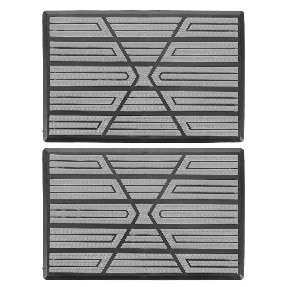 2Pcs Car Pedal Repair Pad Kit Heavy-Duty Plastic Rubber Floor Mat Patch for Vehicle Interior Repair Carpet Protection Anti-Slip