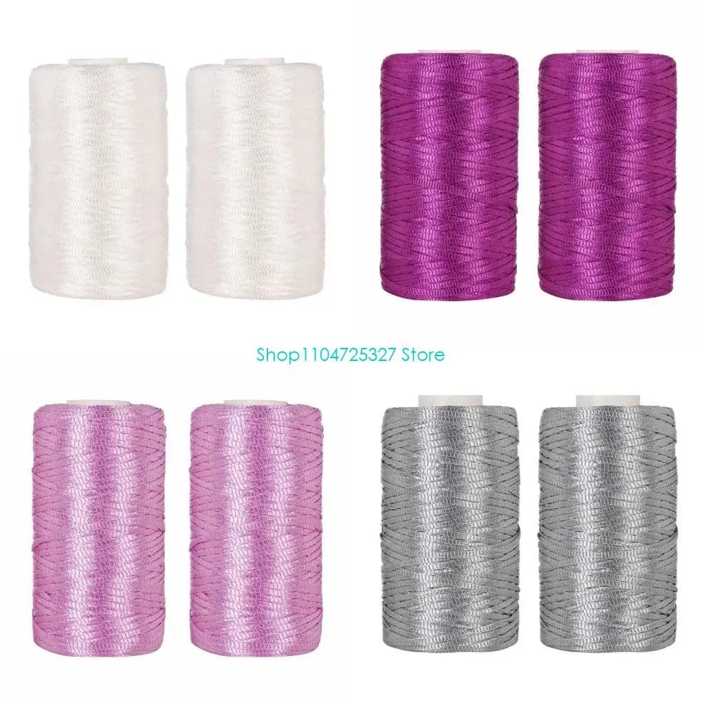 D8KF Rotolo da 2 Cordoncini Seta Rattail da 3 mm per Braccialetti in Seta, Opzione in 50 Colori per Realizzare Gioielli per