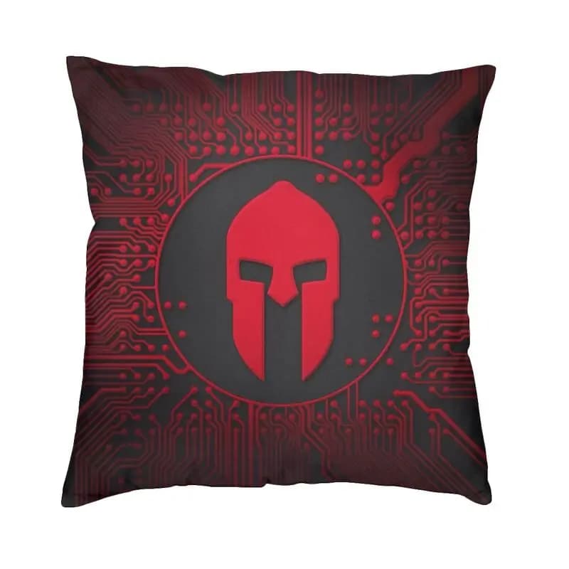 Sparta Warrior Spartan Skull Cushion Lining Decorative Sofa for House Federation Square Pillow 45x45