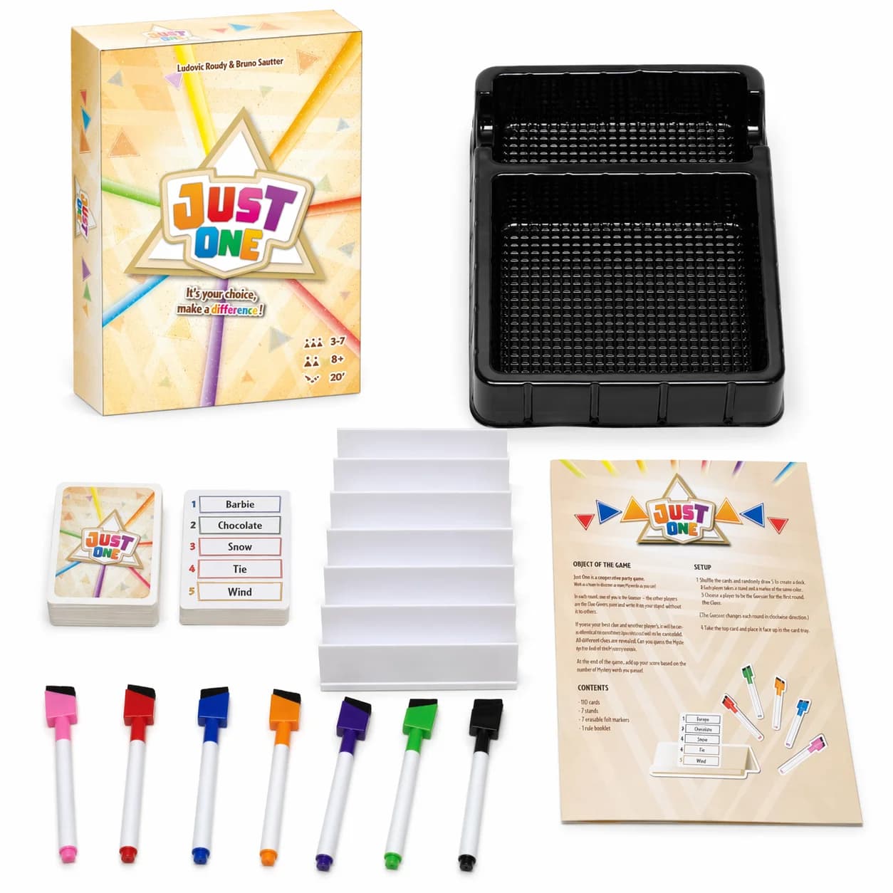 Just One Cooperative Board Game - Gioco di indovinelli a tema festivo per famiglie e amici, 3-7 giocatori, facile da imparare, vincitore di premi