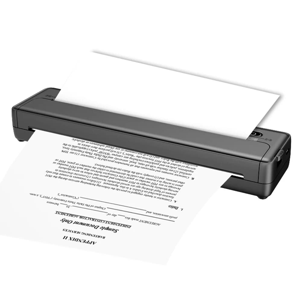 100/200 Fogli A4 Carta Termica Pieghevole per Stampante Termica Portatile, Riconoscimento Automatico, Carta Multiuso per Ufficio
