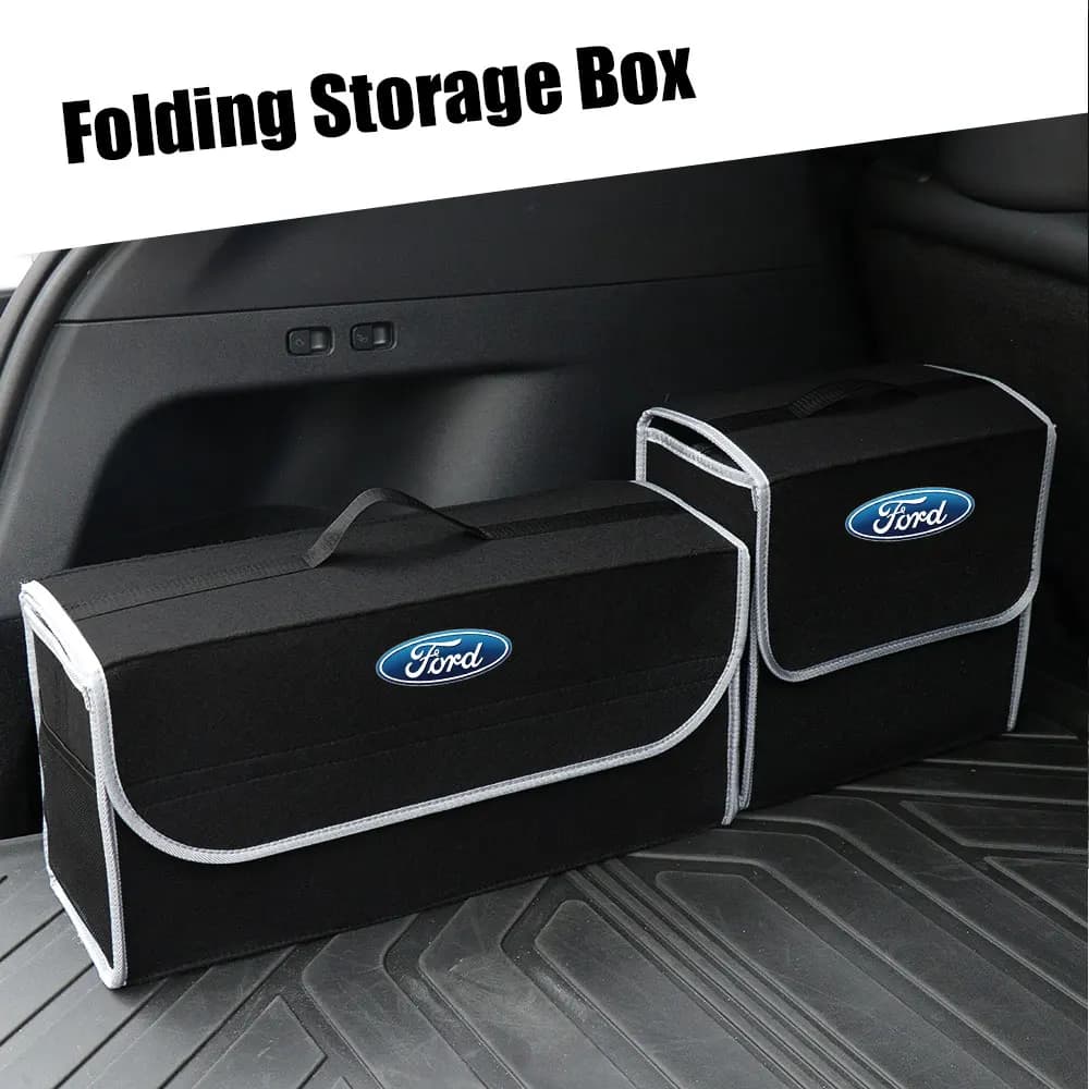 Borse Pieghevoli per Auto, Contenitori per Organizzazione Bagagliaio per Ford ST Mondeo Fiesta Focus Mustang Foose Kuga Tierra Fiesta Shelby Edge