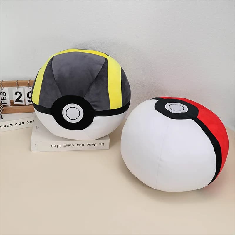 Big Size Pokemon Plush Cushion Ultra Ball Master Ball Poke Ball Pillow Pokeball Cushion Pocket Monster Doll Bedroom