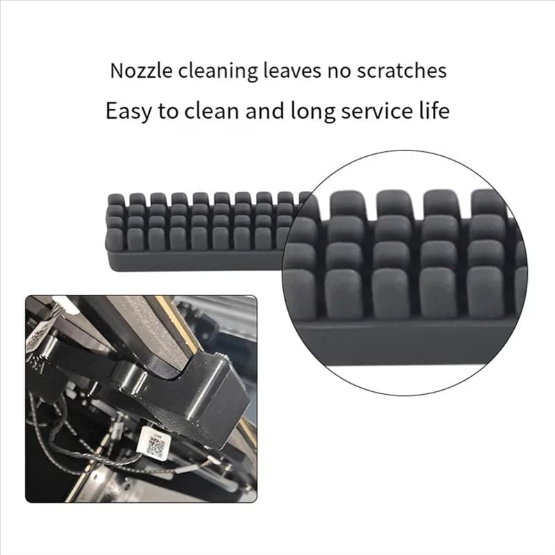 AEE7-3D Printer Part Nozzle Brush For Prusa XL Nozzle Cleaning Wiper Silicone Brush Extruder Nozzle Wipe Kit With Print Parts