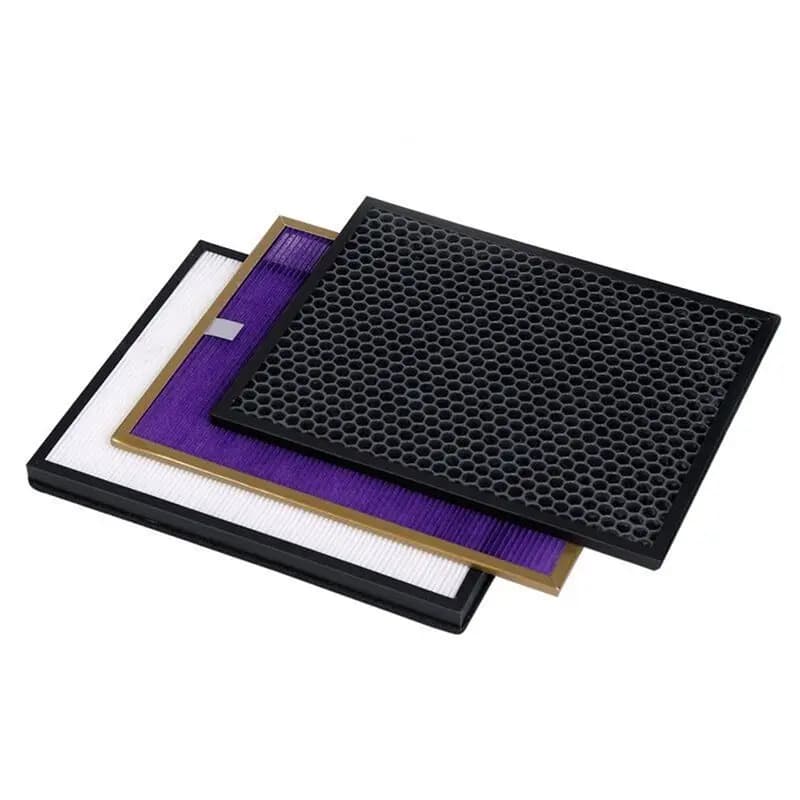 (ABJZ) Filtro primario, filtro HEPA e set di filtri a carbone attivo per parti del purificatore d'aria Philips AC4002 AC4004 AC4012