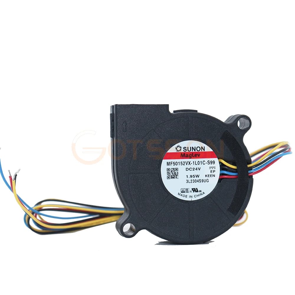 New for Sunon 3D Fan Printer Fan 5015 24V 0.41A 1.95W 4 Wires Double Bearing Centrifugal Fan DC Cooling Turbo Fan 5015S