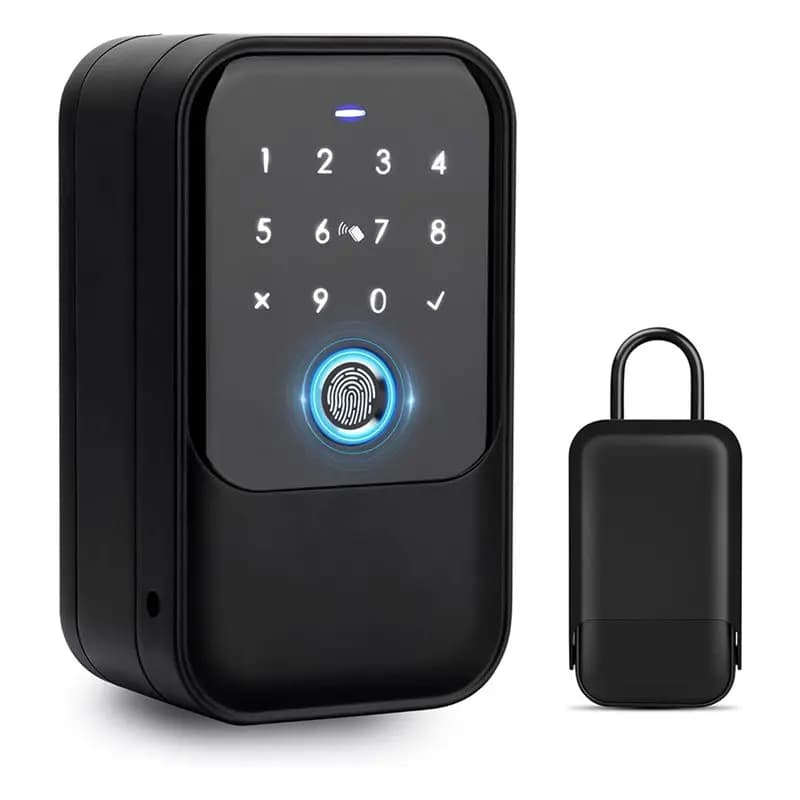 SYW-Smart Key Lock Box Fingerprint, Control, Key, Password, Office Security - Wall-Mounted