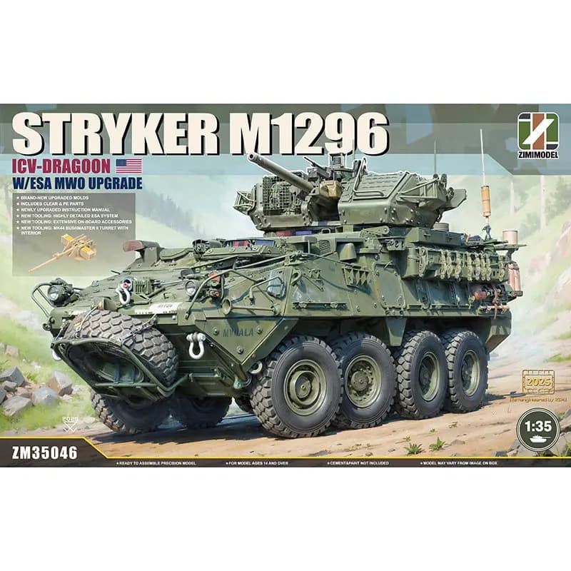 ZIMI Kit Modello di Assemblaggio in Plastica 35046 M1296 ICV - Veicolo Corazzato da Cavalleria Dragon 1/35