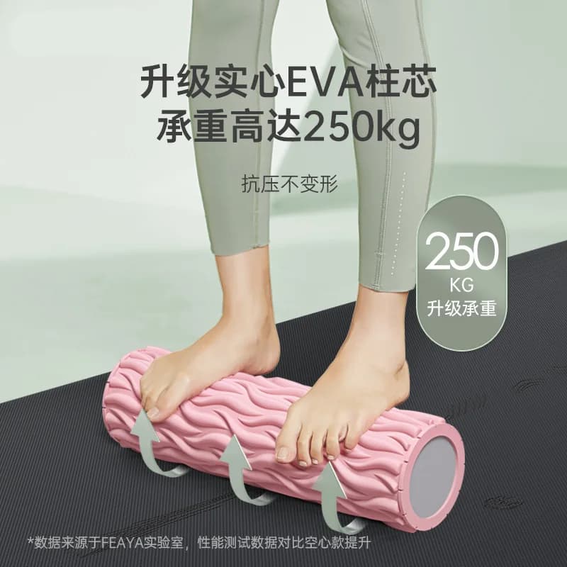Adult Yoga Column Foam Roller Gym Pilates Exercise Fitness Roller EVA Deep Leg Muscle Back Massage Training Equipment Beginner