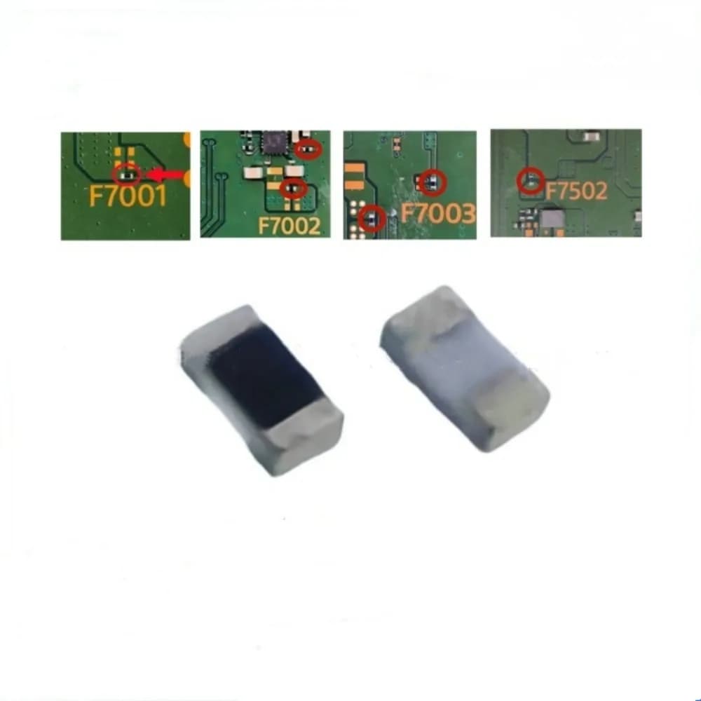 10Piece/package main board F7001/F7002/F7003/F7502 main board fuse resistor repair parts accessories for PS5