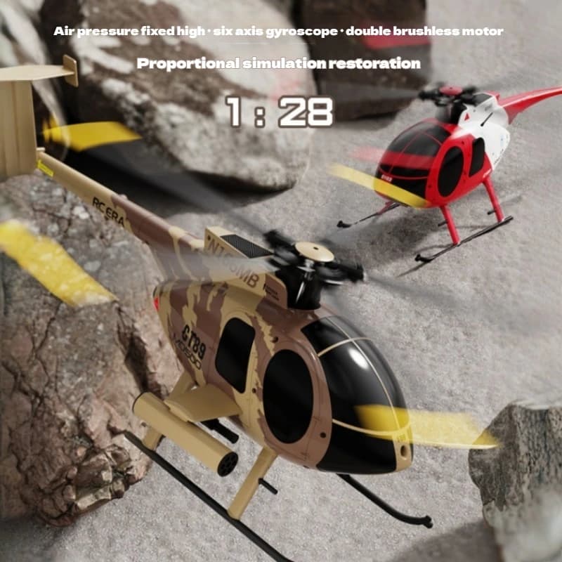 RC Aereo Elicottero Risemblaggio Elicottero Reale C189 Elicottero per Uccelli Doppio Brushless 4 Canali Modello di Simulazione Regalo di Compleanno
