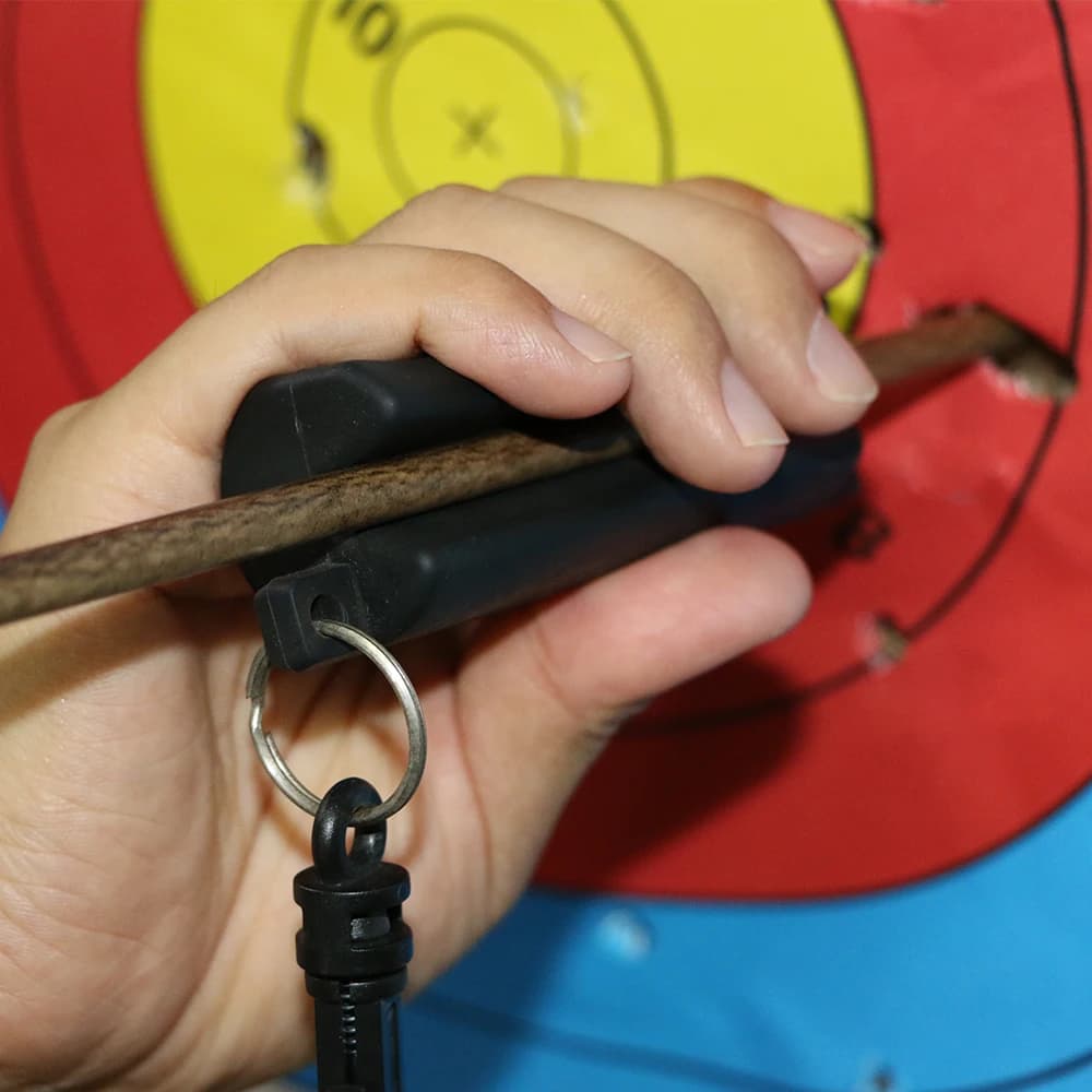 Estrattore di frecce in silicone portatile Strumento di smontaggio per estrattore di frecce disegnato a mano per esterni per accessori per l'allenamento del bersaglio all'aperto