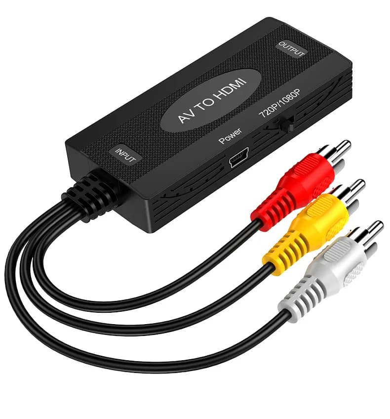 Converting cable from AV to HDMI 1080P for VHS VCR TV Recorders DVD Projector